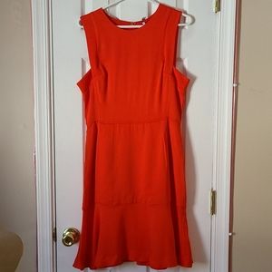 Reiss red-orange sleeveless dress, size 8